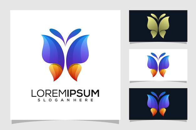 Abstract butterfly logo