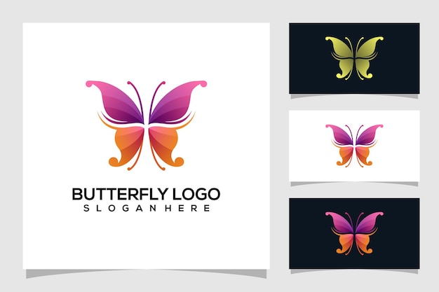 Abstract butterfly logo