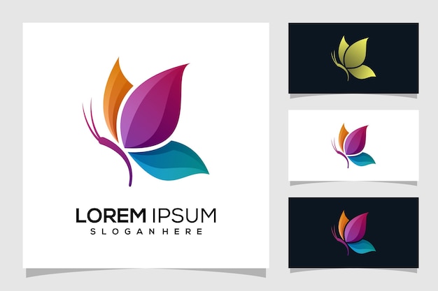 Abstract butterfly logo