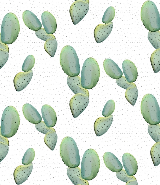 Abstract cactus pattern texture