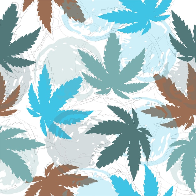 Abstract cannabis marijuana pattern background