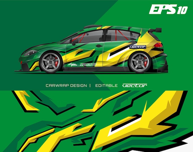 abstract car wrap design modern racing background design for vehicle wrap racing car rally etc