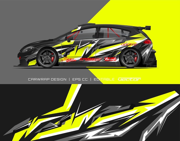 abstract car wrap design modern racing background design for vehicle wrap racing car rally etc