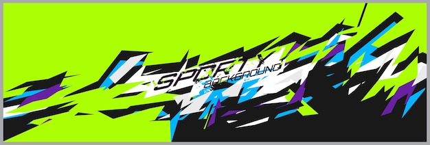 Abstract car wrap design modern racing background design for vehicle wrap racing car rally