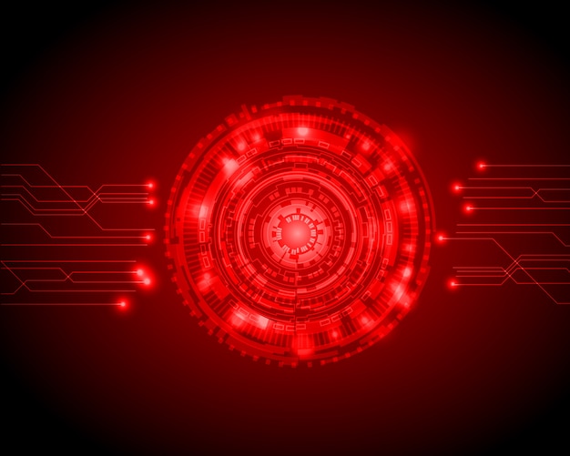 Abstract Circle digital technology background