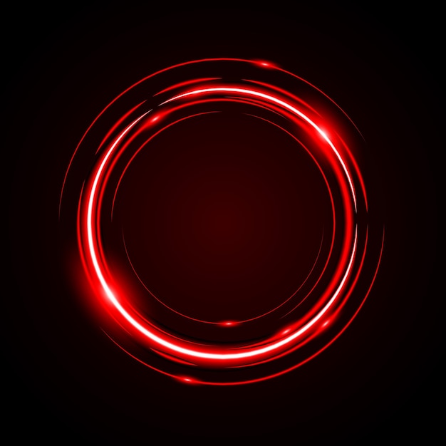 Abstract Circle Light Red Frame vector background