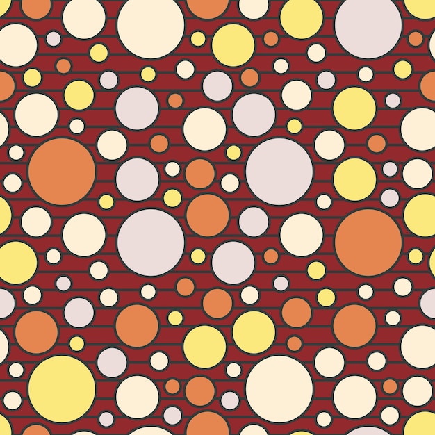 Abstract circle and line pattern