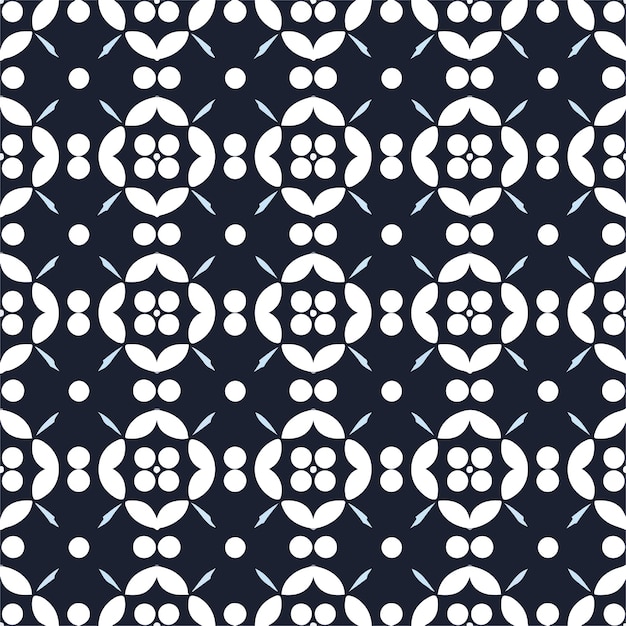 Abstract circle pattern with blue background