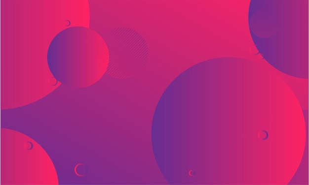 Abstract circles background with colorful gradient