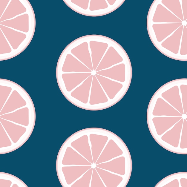 Abstract Citrus Seamless Pattern Background