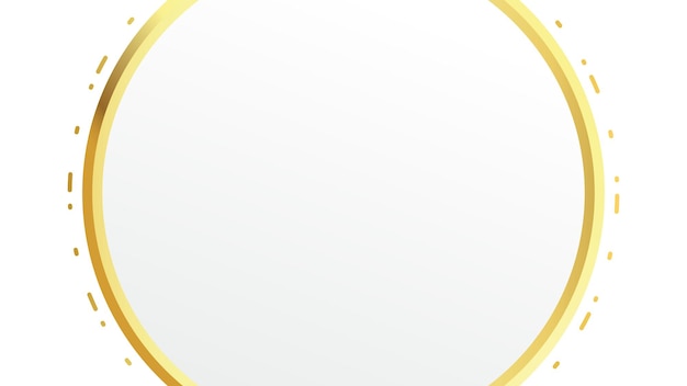 Abstract clean golden round background