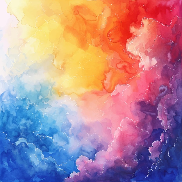 abstract cloud painting watercolour vector illustration for background