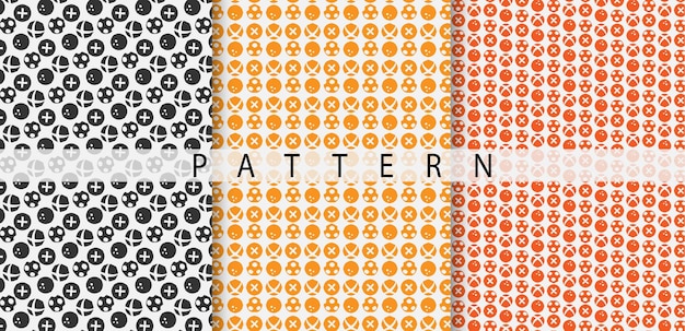 Abstract Collection of New pattern colorful minimal geometric patterns Top New set Premium Vector