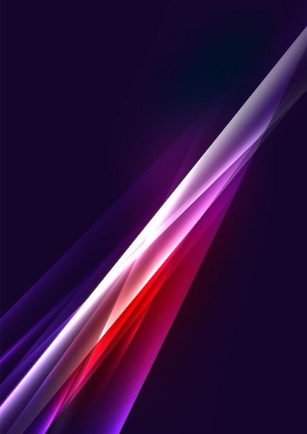 Abstract color glowing lines in dark space with stars and light effects