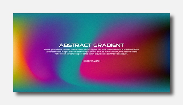 Vector abstract color gradient modern blurred background and film grain texture template with an elegant