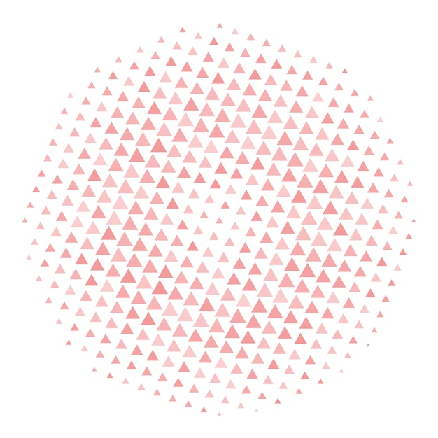 Abstract color halftone pattern from triangles