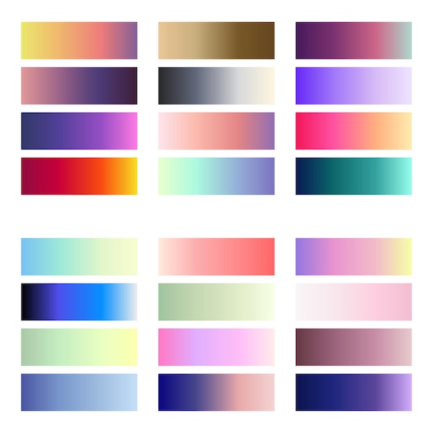 Abstract color palette guide