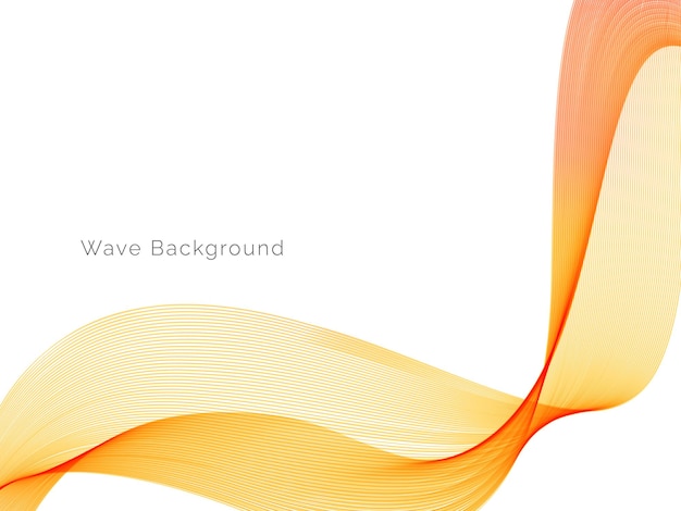 Abstract color wave design with stylish smooth background vector