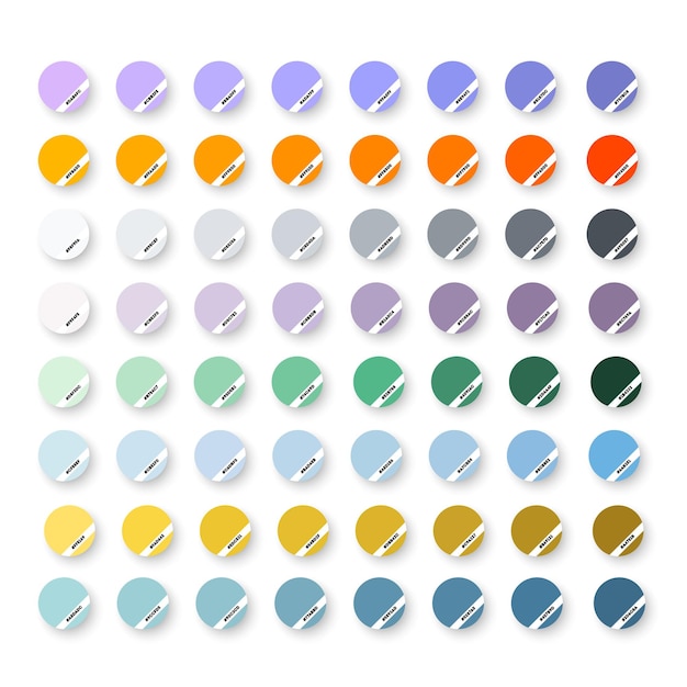 Abstract Colored Palette Guide