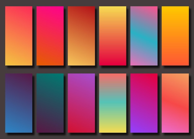 Abstract colorful background collection design vector