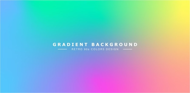 abstract colorful background, gradient retro 90s concepts color, applicable for website banner post