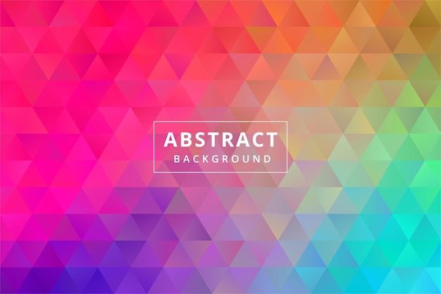 Abstract colorful background wallpaper with triangle polygonal polygon shape premium vector