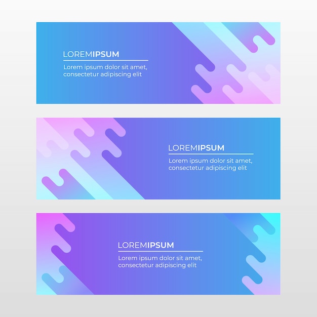 Abstract Colorful Banner template