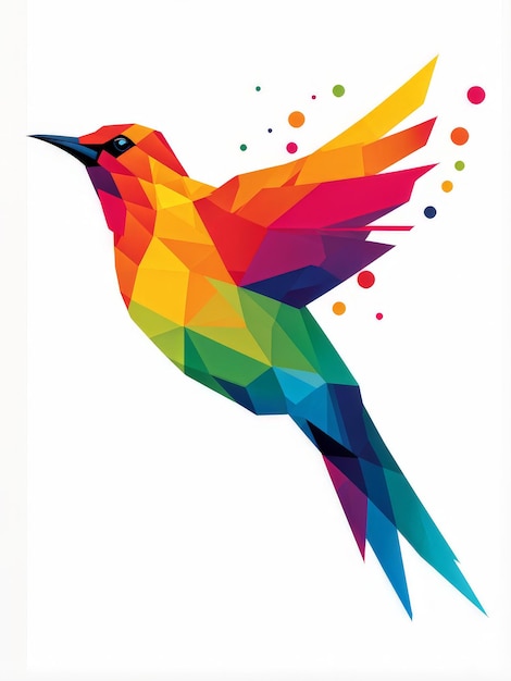 abstract colorful bird vector illustrationabstract illustration