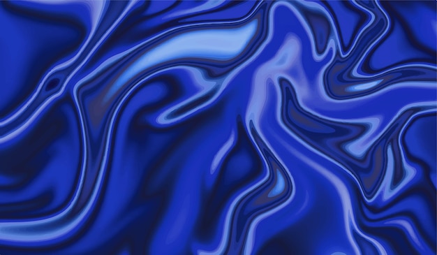 Abstract colorful Blue creative liquid background with smooth and glossy wave