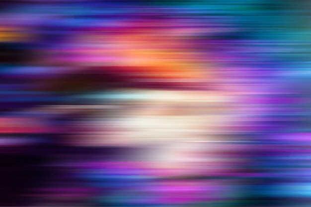 Abstract colorful blurred speed stripes background. neon light effect