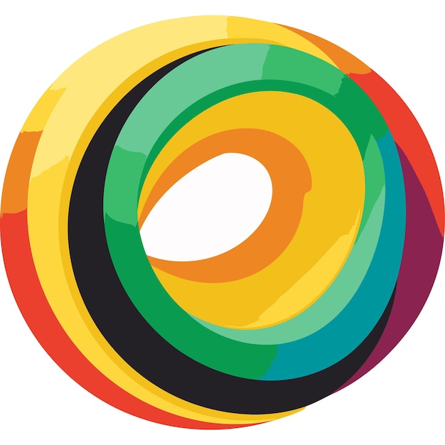 Abstract Colorful Circle Design