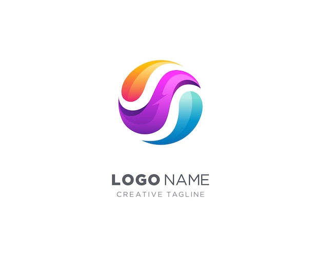 Abstract colorful circle logo