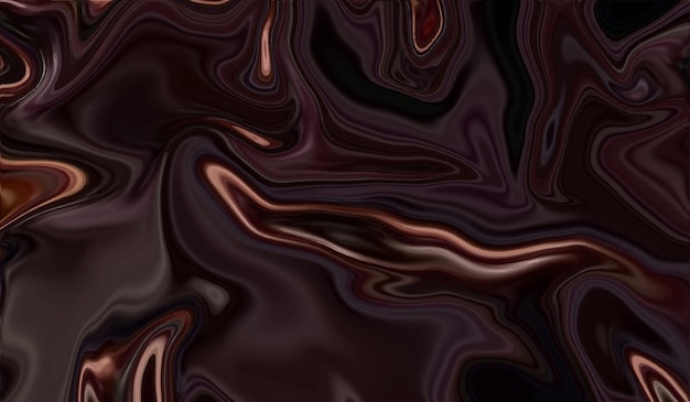 Abstract colorful coffee creative liquid background with smooth and glossy wave