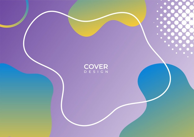 Abstract colorful cover design