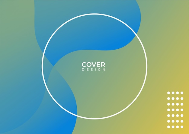 Abstract colorful cover design