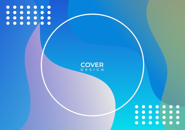 Abstract colorful cover design