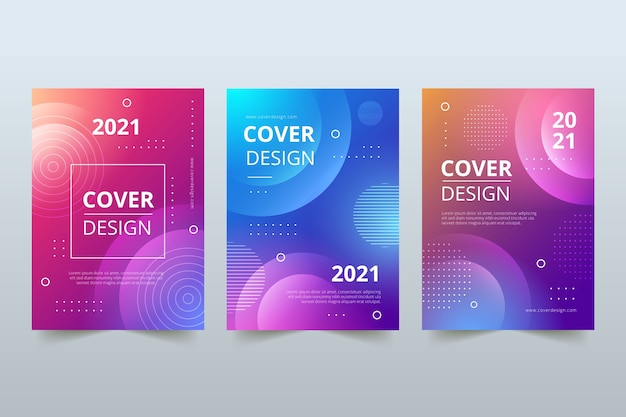 Abstract colorful covers