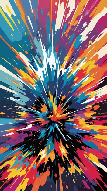 Vector abstract colorful explosion illustration wallpaper background vector