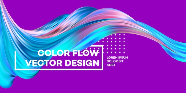 Abstract colorful fluid background