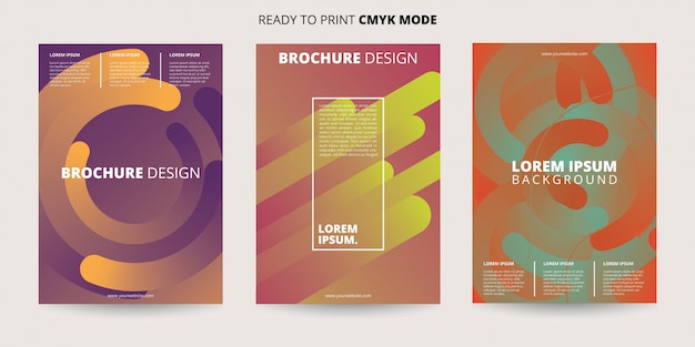 abstract colorful flyer template