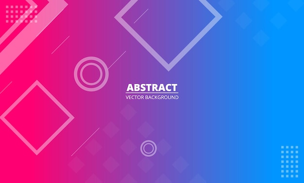 Abstract colorful geometric background. Liquid blue and pink color gradient background design. Vector illustration