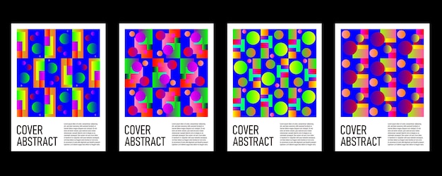 Abstract colorful geometric cover background