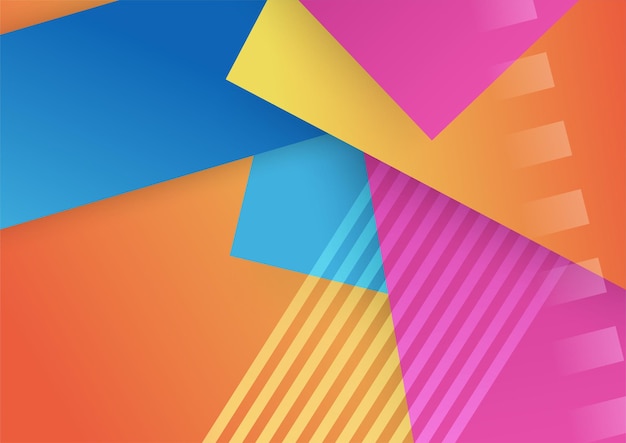 Abstract colorful geometric shapes background