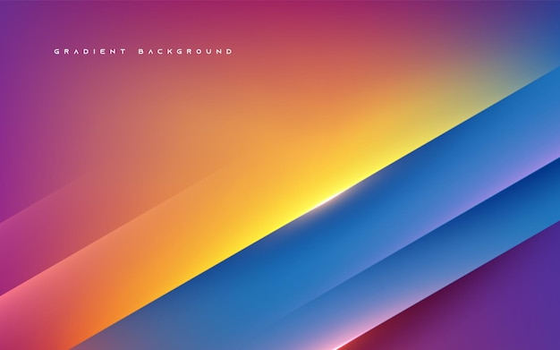 Abstract colorful gradient background diagonal layers