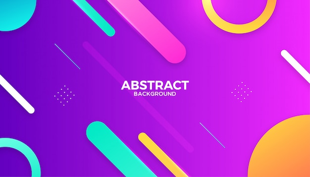 Abstract colorful gradient geometric shapes background