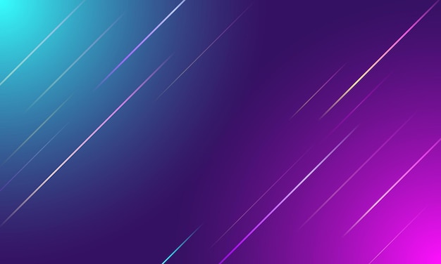 Abstract colorful gradient lines with blue and pink light on purple background