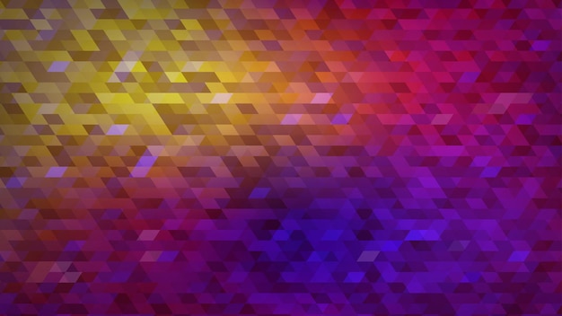 Abstract colorful gradient mosaic background in purple and yellow colors