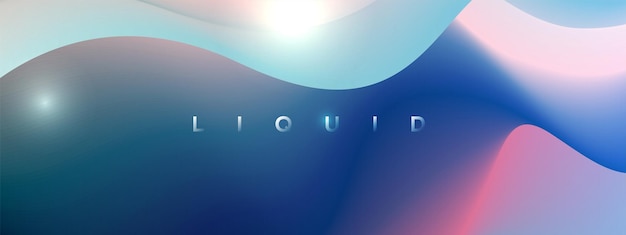 Abstract colorful gradient wave background