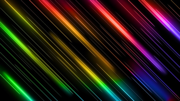 Vector abstract colorful lines of light isolated and easy to edit vector illustration