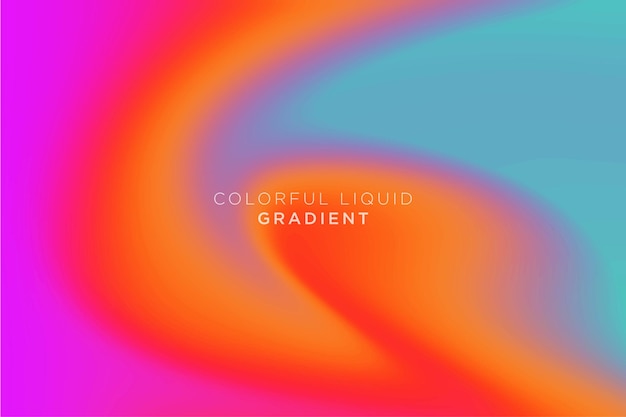 Vector abstract colorful liquid gradient background